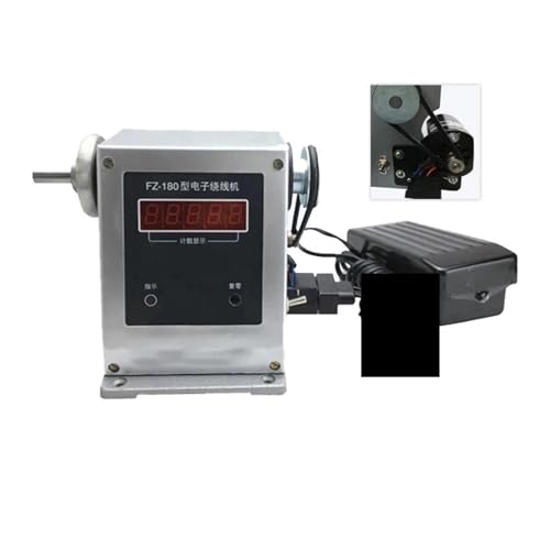 JHXHFJXZ Elektrische Zählwickelmaschine Spulenwickelgerät Einstellbares halbautomatisches Wickelwerkzeug 0-9999 Zählbereich Breites Anwendungsspektrum von JHXHFJXZ