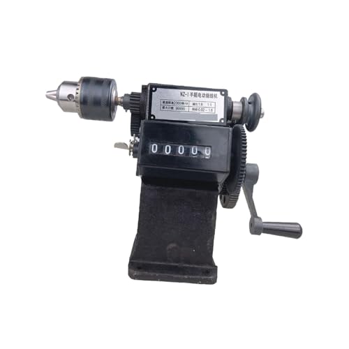 JHXHFJXZ Manuelle Wickelmaschine, 0-99999S Zählbereich, Handwickelmaschine mit 1,5-13mm Spannfutter, Zählwicklerzähler Breites Anwendungsspektrum(Model2) von JHXHFJXZ