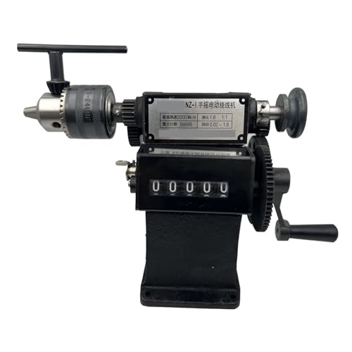 JHXHFJXZ NZ-1 Manuelle Wickelmaschine, Mehrzweck-Handspulenzählwickelmaschine, Wickler, 0-9999 Zählbereich, Wicklung Breites Anwendungsspektrum(Modified 13mm Chuck) von JHXHFJXZ