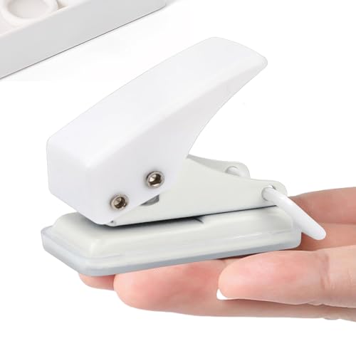 Mini Tragbarer Einzellocher, Einzellochstanzer, Mini Locher, Einzellocher Flight, Locher für Ordner, Ergonomisches Design, Tragbarer Multifunktions Handstanzer, für Büro, Schule und DIY Projekte(Weiß) Mini Tragbarer Einzellocher, Einzellochstanzer, Mini Locher, Einzellocher Flight, Locher für Ordner, Ergonomisches Design, Tragbarer Multifunktions Handstanzer, für Büro, Schule und DIY Projekte(Weiß) von JHXhhthongtong