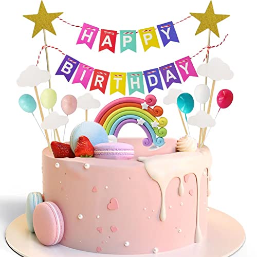 Geburtstag deko, Tortendeko geburtstag, Regenbogen-Kuchendekorationen, Mini-bunten Ballon-Cupcake-Topper, Wimpelkette Tortenaufsatz, geburtstagsfeier-Dekoration. Geburtstag deko, Tortendeko geburtstag, Regenbogen-Kuchendekorationen, Mini-bunten Ballon-Cupcake-Topper, Wimpelkette Tortenaufsatz, geburtstagsfeier-Dekoration. von JHY