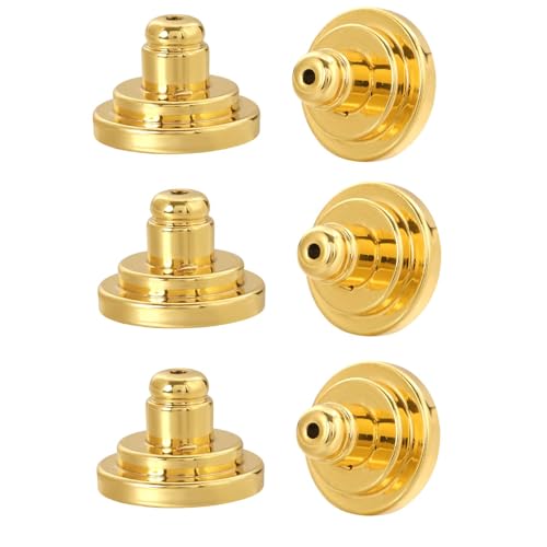 JIACHARMED Ohrring-Verschlüsse für hängende Ohren, große Ohrring-Heber, Stützen für Ohrstecker, schwere Ohrringe, große Verriegelung, Ohrring-Verschlüsse, Ersatz, 6 Stück Rücklaufsperre, sicherer JIACHARMED Ohrring-Verschlüsse für hängende Ohren, große Ohrring-Heber, Stützen für Ohrstecker, schwere Ohrringe, große Verriegelung, Ohrring-Verschlüsse, Ersatz, 6 Stück Rücklaufsperre, sicherer von JIACHARMED