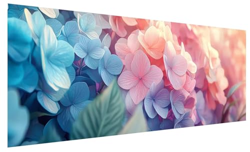 5D Diamond Painting Erwachsene Blume, Diamond Painting Bilder Groß Anlage, DIY Full Drill Mosaikherstellung Bastelset, Kristall Stickerei Kreuzstich Basteln für Zimmer Deko Wohnzimmer (130x50cm) C-3 von JIAGUANG