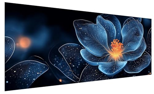 5D Diamond Painting Erwachsene Blume, Diamond Painting Bilder Groß Anlage, DIY Full Drill Mosaikherstellung Bastelset, Kristall Stickerei Kreuzstich Basteln für Zimmer Deko Wohnzimmer (250x100cm) B-44 von JIAGUANG