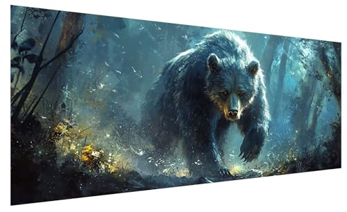 5D Diamond Painting Erwachsene Furcht, Diamond Painting Bilder Groß Tragen, DIY Full Drill Mosaikherstellung Bastelset, Kristall Stickerei Kreuzstich Basteln für Zimmer Deko Wohnzimmer (80x30cm) B-8 von JIAGUANG