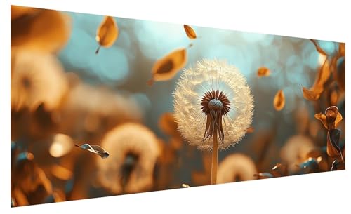 5D Diamond Painting Erwachsene Herbst, Diamond Painting Bilder Groß Löwenzahn, DIY Full Drill Mosaikherstellung Bastelset, Kristall Stickerei Kreuzstich Basteln für Deko Wohnzimmer (250x100cm) A-83 von JIAGUANG