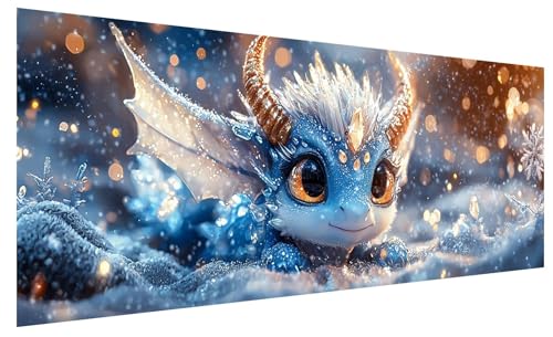 5D Diamond Painting Erwachsene Niedlich, Diamond Painting Bilder Groß Tier, DIY Full Drill Mosaikherstellung Bastelset, Kristall Stickerei Kreuzstich Basteln für Zimmer Deko Wohnzimmer (150x60cm) B-62 von JIAGUANG