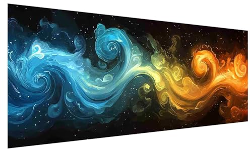 5D Diamond Painting Erwachsene Traum, Diamond Painting Bilder Groß Abstrakt, DIY Full Drill Mosaikherstellung Bastelset, Kristall Stickerei Kreuzstich Basteln für Deko Wohnzimmer (250x100cm) B-66 von JIAGUANG
