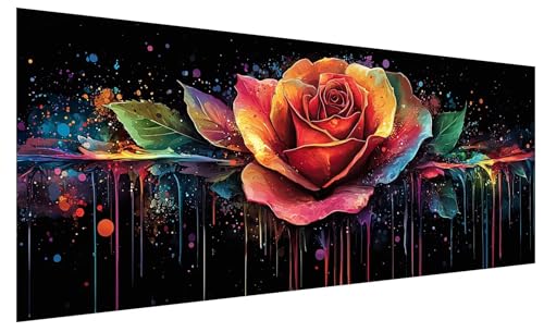 Diamond Painting Erwachsene Groß Blume, DIY Full Drill Diamond Painting Bilder Bunt, 5D Kristall Strass Mosaikherstellung Bastelset für Deko Wohnzimmer Wanddeko, Geschenke für Frauen 80x30cm A-44 Diamond Painting Erwachsene Groß Blume, DIY Full Drill Diamond Painting Bilder Bunt, 5D Kristall Strass Mosaikherstellung Bastelset für Deko Wohnzimmer Wanddeko, Geschenke für Frauen 80x30cm A-44 von JIAGUANG