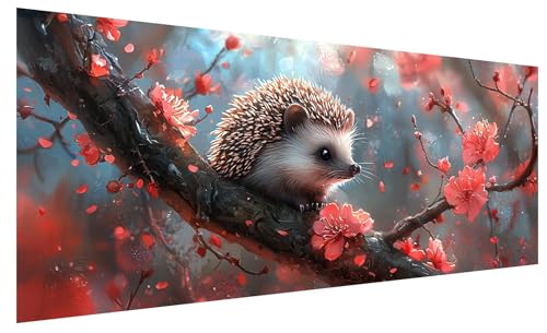 Diamond Painting Erwachsene Groß Blume, DIY Full Drill Diamond Painting Bilder Igel, 5D Kristall Strass Mosaikherstellung Bastelset für Deko Wohnzimmer Wanddeko, Geschenke für Frauen 80x30cm A-72 Diamond Painting Erwachsene Groß Blume, DIY Full Drill Diamond Painting Bilder Igel, 5D Kristall Strass Mosaikherstellung Bastelset für Deko Wohnzimmer Wanddeko, Geschenke für Frauen 80x30cm A-72 von JIAGUANG