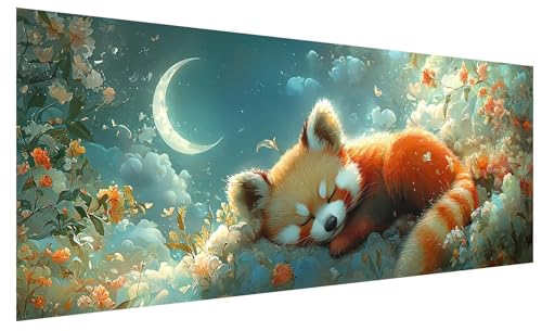 Diamond Painting Erwachsene Groß Blume, DIY Full Drill Diamond Painting Bilder Tier, 5D Kristall Strass Mosaikherstellung Bastelset für Deko Wohnzimmer Wanddeko, Geschenke für Frauen 250x100cm A-38 von JIAGUANG