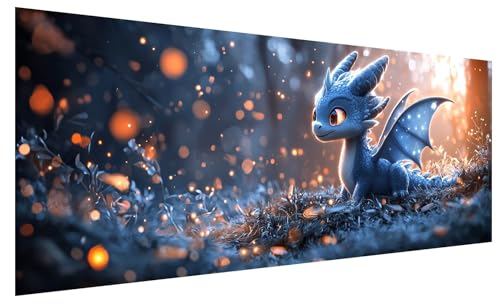 Diamond Painting Erwachsene Groß Drachen, DIY Full Drill Diamond Painting Bilder Tier, 5D Kristall Strass Mosaikherstellung Bastelset für Deko Wohnzimmer Wanddeko, Geschenke für Frauen 80x30cm A-80 Diamond Painting Erwachsene Groß Drachen, DIY Full Drill Diamond Painting Bilder Tier, 5D Kristall Strass Mosaikherstellung Bastelset für Deko Wohnzimmer Wanddeko, Geschenke für Frauen 80x30cm A-80 von JIAGUANG