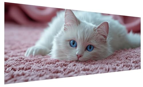 Diamond Painting Erwachsene Groß Katze, DIY Full Drill Diamond Painting Bilder Tier, 5D Kristall Strass Mosaikherstellung Bastelset für Deko Wohnzimmer Wanddeko, Geschenke für Frauen 250x100cm B-61 Diamond Painting Erwachsene Groß Katze, DIY Full Drill Diamond Painting Bilder Tier, 5D Kristall Strass Mosaikherstellung Bastelset für Deko Wohnzimmer Wanddeko, Geschenke für Frauen 250x100cm B-61 von JIAGUANG