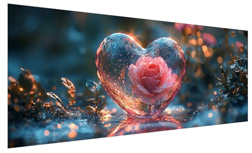 Diamond Painting Erwachsene Groß Liebe, DIY Full Drill Diamond Painting Bilder Blume, 5D Kristall Strass Mosaikherstellung Bastelset für Deko Wohnzimmer Wanddeko, Geschenke für Frauen 200x80cm B-19 Diamond Painting Erwachsene Groß Liebe, DIY Full Drill Diamond Painting Bilder Blume, 5D Kristall Strass Mosaikherstellung Bastelset für Deko Wohnzimmer Wanddeko, Geschenke für Frauen 200x80cm B-19 von JIAGUANG
