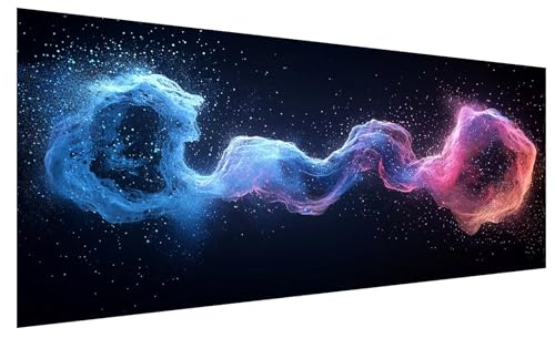 Diamond Painting Erwachsene Groß Schwarz, DIY Full Drill Diamond Painting Bilder Abstrakt, 5D Kristall Strass Mosaikherstellung Bastelset für Deko Wohnzimmer, Geschenke für Frauen 130x50cm A-18 Diamond Painting Erwachsene Groß Schwarz, DIY Full Drill Diamond Painting Bilder Abstrakt, 5D Kristall Strass Mosaikherstellung Bastelset für Deko Wohnzimmer, Geschenke für Frauen 130x50cm A-18 von JIAGUANG