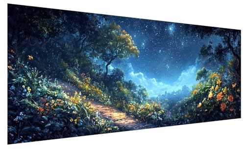 Diamond Painting Erwachsene Groß Sternenhimmel, DIY Full Drill Diamond Painting Bilder Baum, 5D Kristall Strass Mosaikherstellung Bastelset für Deko Wohnzimmer, Geschenke für Frauen 250x100cm B-71 von JIAGUANG