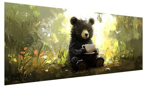 Diamond Painting Erwachsene Groß Tragen, DIY Full Drill Diamond Painting Bilder Tier, 5D Kristall Strass Mosaikherstellung Bastelset für Deko Wohnzimmer Wanddeko, Geschenke für Frauen 250x100cm A-52 von JIAGUANG