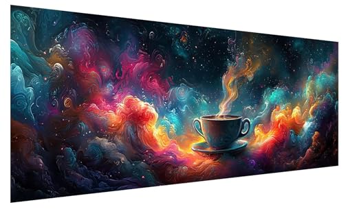 Diamond Painting Erwachsene Groß Traum, DIY Full Drill Diamond Painting Bilder Tasse, 5D Kristall Strass Mosaikherstellung Bastelset für Deko Wohnzimmer Wanddeko, Geschenke für Frauen 250x100cm C-8 von JIAGUANG