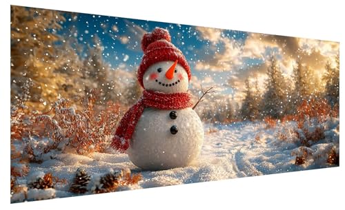 Diamond Painting Erwachsene Groß Weihnachten, DIY Full Drill Diamond Painting Bilder Schneemann, 5D Kristall Strass Mosaikherstellung Bastelset für Deko Wohnzimmer, Geschenke für Frauen 200x80cm B-45 Diamond Painting Erwachsene Groß Weihnachten, DIY Full Drill Diamond Painting Bilder Schneemann, 5D Kristall Strass Mosaikherstellung Bastelset für Deko Wohnzimmer, Geschenke für Frauen 200x80cm B-45 von JIAGUANG
