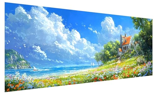 Diamond Painting Erwachsene Groß Wolke, DIY Full Drill Diamond Painting Bilder Landschaft, 5D Kristall Strass Mosaikherstellung Bastelset für Deko Wohnzimmer, Geschenke für Frauen 150x60cm A-14 Diamond Painting Erwachsene Groß Wolke, DIY Full Drill Diamond Painting Bilder Landschaft, 5D Kristall Strass Mosaikherstellung Bastelset für Deko Wohnzimmer, Geschenke für Frauen 150x60cm A-14 von JIAGUANG