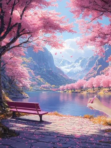 Diamond Painting Erwachsene Japan, DIY Landschaft Diamond Painting Eckige Steine Set, Diamant Kunst Bilder für Anfänger, Diamant Malerei Bastelset Erwachsene für Wanddeko, Geschenke, 50x70 cm, L-05 Diamond Painting Erwachsene Japan, DIY Landschaft Diamond Painting Eckige Steine Set, Diamant Kunst Bilder für Anfänger, Diamant Malerei Bastelset Erwachsene für Wanddeko, Geschenke, 50x70 cm, L-05 von JIAGUANG