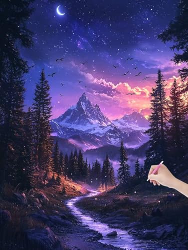 Diamond Painting Erwachsene Landschaft, DIY Berg Diamond Painting Eckige Steine Set, Diamant Kunst Bilder für Anfänger, Diamant Malerei Bastelset Erwachsene für Wanddeko, Geschenke, 60x80 cm, K-37 Diamond Painting Erwachsene Landschaft, DIY Berg Diamond Painting Eckige Steine Set, Diamant Kunst Bilder für Anfänger, Diamant Malerei Bastelset Erwachsene für Wanddeko, Geschenke, 60x80 cm, K-37 von JIAGUANG