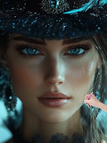 Diamond Painting Erwachsene Mode, DIY Frau Diamond Painting Eckige Steine Set, Diamant Kunst Bilder für Anfänger, Diamant Malerei Bastelset Erwachsene für Zimmer Wand Deko, Geschenke, 50x70 cm, K-41 von JIAGUANG