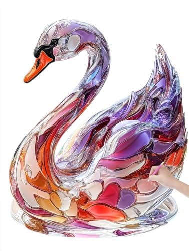 Diamond Painting Erwachsene Schwan, DIY Tiere Diamond Painting Eckige Steine Set, Diamant Kunst Bilder für Anfänger, Diamant Malerei Bastelset Erwachsene für Zimmer Wanddeko, Geschenke, 40x50 cm, V-77 Diamond Painting Erwachsene Schwan, DIY Tiere Diamond Painting Eckige Steine Set, Diamant Kunst Bilder für Anfänger, Diamant Malerei Bastelset Erwachsene für Zimmer Wanddeko, Geschenke, 40x50 cm, V-77 von JIAGUANG