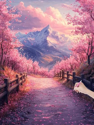 Diamond Painting Erwachsene Vulkan Fuji, DIY Landschaft Diamond Painting Eckige Steine Set, Diamant Kunst Bilder für Anfänger, Diamant Malerei Bastelset für Zimmer Wanddeko, Geschenke, 90x120 cm, V-57 Diamond Painting Erwachsene Vulkan Fuji, DIY Landschaft Diamond Painting Eckige Steine Set, Diamant Kunst Bilder für Anfänger, Diamant Malerei Bastelset für Zimmer Wanddeko, Geschenke, 90x120 cm, V-57 von JIAGUANG