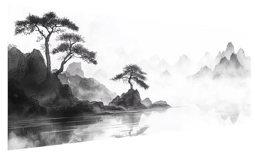 Diamond Painting XXL Landschaft, Diamond Painting Bilder Erwachsene Baum, 5D DIY Full Drill Kristall Strass Mosaikherstellung Bastelset für Deko Wohnzimmer Wanddeko, Geschenke für Frauen 80x30cm E-92 von JIAGUANG