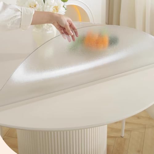 Tischschutz Mattiert Rund 1.5mm Pvc Plastik Tischdecke Nach Maß Anti-Oil Verschleißfest Tischschoner Tischschutzmatte für Küche,Restaurant,Arbeitsbereich,Garten Tischschutz Mattiert Rund 1.5mm Pvc Plastik Tischdecke Nach Maß Anti-Oil Verschleißfest Tischschoner Tischschutzmatte für Küche,Restaurant,Arbeitsbereich,Garten von JIAJUTUI001