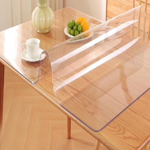 Zuhause Tischfolie Transparent PVC-Tischschutz Holz Esszimmer Rutschfester Küche Rechteckig 2mm dick für Büro,Esstisch Schreibtisch Zuhause Tischfolie Transparent PVC-Tischschutz Holz Esszimmer Rutschfester Küche Rechteckig 2mm dick für Büro,Esstisch Schreibtisch von JIAJUTUI001
