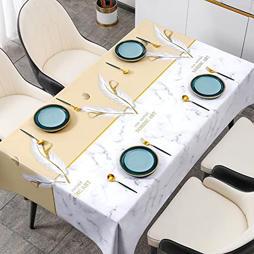 JIALIANG Tablecloth 140x220cm Dekoration Tischdecke PVC wasserdicht Elegante Tischdecke von JIALIANG