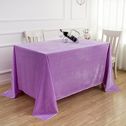 JIALIANG Tischdecke aus Samt - Waschbares Öltuch Tischtuch Öltuch Tischtuch Wachs Tischtuch,Helles Lila,180x320cm JIALIANG Tischdecke aus Samt - Waschbares Öltuch Tischtuch Öltuch Tischtuch Wachs Tischtuch,Helles Lila,180x320cm von JIALIANG