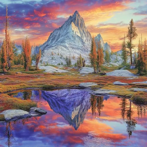 Diamond Painting Berg Diamant Painting Bilder Erwachsene Landschaft Crystal Art Set, DIY 5D Runder Vollbohrer Diamanten Malerei Stickerei Kreuzstich Kunst für Deko Wohnzimmer Geschenke 70x70 cm C-4 Diamond Painting Berg Diamant Painting Bilder Erwachsene Landschaft Crystal Art Set, DIY 5D Runder Vollbohrer Diamanten Malerei Stickerei Kreuzstich Kunst für Deko Wohnzimmer Geschenke 70x70 cm C-4 von JIANFREY