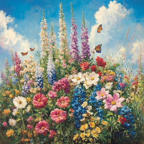 Diamond Painting Blume Diamant Painting Bilder Erwachsene Landschaft Crystal Art Set, DIY 5D Runder Vollbohrer Diamanten Malerei Stickerei Kreuzstich Kunst für Deko Wohnzimmer Geschenke 35x35 cm P-6 Diamond Painting Blume Diamant Painting Bilder Erwachsene Landschaft Crystal Art Set, DIY 5D Runder Vollbohrer Diamanten Malerei Stickerei Kreuzstich Kunst für Deko Wohnzimmer Geschenke 35x35 cm P-6 von JIANFREY