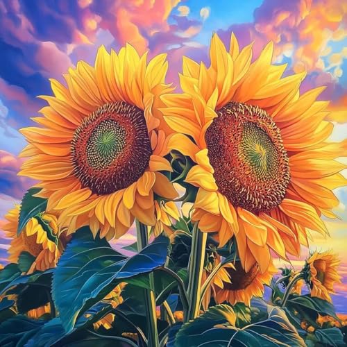 Diamond Painting Blume Diamant Painting Bilder Erwachsene Sonnenblume Crystal Art Set, DIY 5D Runder Vollbohrer Diamanten Malerei Stickerei Kreuzstich Kunst für Deko Wohnzimmer Geschenke 70x70 cm A-5 Diamond Painting Blume Diamant Painting Bilder Erwachsene Sonnenblume Crystal Art Set, DIY 5D Runder Vollbohrer Diamanten Malerei Stickerei Kreuzstich Kunst für Deko Wohnzimmer Geschenke 70x70 cm A-5 von JIANFREY