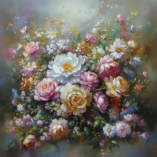 Diamond Painting Erwachsene Blume, Diamant Painting Bilder Abstrakt, 5D Diamond Art Eckige Steine, DIY Strass Stickerei Kreuzstich Bastelset für Zimmer Wanddeko, Geschenke für Frauen 40x40 cm Y-6 Diamond Painting Erwachsene Blume, Diamant Painting Bilder Abstrakt, 5D Diamond Art Eckige Steine, DIY Strass Stickerei Kreuzstich Bastelset für Zimmer Wanddeko, Geschenke für Frauen 40x40 cm Y-6 von JIANFREY