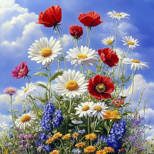 Diamond Painting Erwachsene Blume, Diamant Painting Bilder Blume, 5D Diamond Art Eckige Steine, DIY Strass Stickerei Kreuzstich Kunst Bastelset für Zimmer Wanddeko, Geschenke für Frauen 35x35 cm L-3 Diamond Painting Erwachsene Blume, Diamant Painting Bilder Blume, 5D Diamond Art Eckige Steine, DIY Strass Stickerei Kreuzstich Kunst Bastelset für Zimmer Wanddeko, Geschenke für Frauen 35x35 cm L-3 von JIANFREY