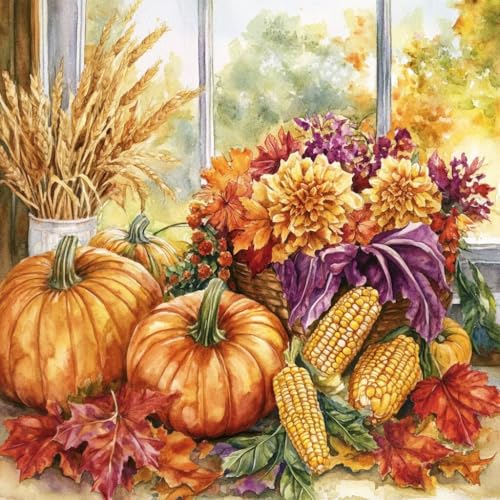 Diamond Painting Erwachsene Herbst, Diamant Painting Bilder Ernte, 5D Diamond Art Eckige Steine, DIY Strass Stickerei Kreuzstich Kunst Bastelset für Zimmer Wanddeko, Geschenke für Frauen 60x60 cm U-7 Diamond Painting Erwachsene Herbst, Diamant Painting Bilder Ernte, 5D Diamond Art Eckige Steine, DIY Strass Stickerei Kreuzstich Kunst Bastelset für Zimmer Wanddeko, Geschenke für Frauen 60x60 cm U-7 von JIANFREY