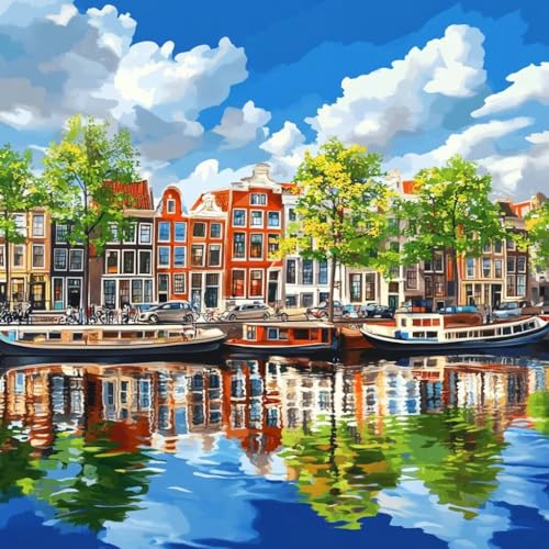 Diamond Painting Erwachsene Landschaft, Diamant Painting Bilder Stadt, 5D Diamond Art Eckige Steine, DIY Strass Stickerei Kreuzstich Bastelset für Zimmer Wanddeko, Geschenke für Frauen 50x50 cm B-2 Diamond Painting Erwachsene Landschaft, Diamant Painting Bilder Stadt, 5D Diamond Art Eckige Steine, DIY Strass Stickerei Kreuzstich Bastelset für Zimmer Wanddeko, Geschenke für Frauen 50x50 cm B-2 von JIANFREY