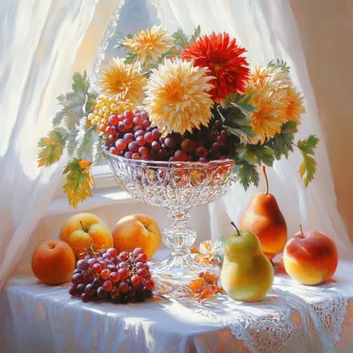 Diamond Painting Erwachsene Obst, Diamant Painting Bilder Blume, 5D Diamond Art Eckige Steine, DIY Strass Stickerei Kreuzstich Kunst Bastelset für Zimmer Wanddeko, Geschenke für Frauen 45x45 cm B-7 Diamond Painting Erwachsene Obst, Diamant Painting Bilder Blume, 5D Diamond Art Eckige Steine, DIY Strass Stickerei Kreuzstich Kunst Bastelset für Zimmer Wanddeko, Geschenke für Frauen 45x45 cm B-7 von JIANFREY