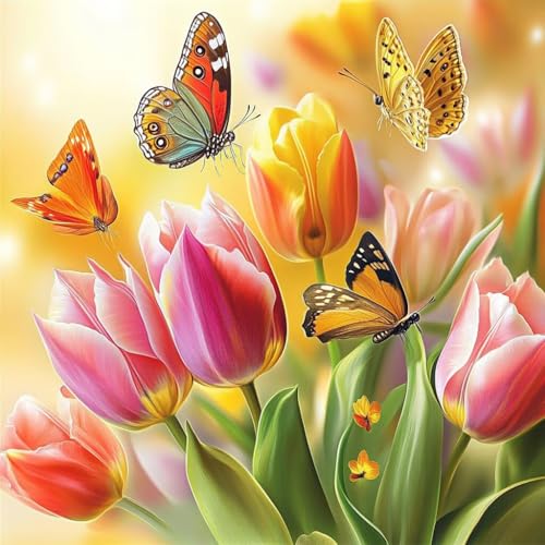Diamond Painting Erwachsene Schmetterling, Diamant Painting Bilder Blume, 5D Diamond Art Eckige Steine, DIY Strass Stickerei Kreuzstich Kunst für Zimmer Wanddeko, Geschenke für Frauen 45x45 cm F-0 Diamond Painting Erwachsene Schmetterling, Diamant Painting Bilder Blume, 5D Diamond Art Eckige Steine, DIY Strass Stickerei Kreuzstich Kunst für Zimmer Wanddeko, Geschenke für Frauen 45x45 cm F-0 von JIANFREY