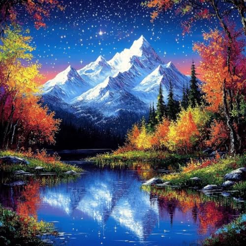 Diamond Painting Erwachsene Sternenhimmel, Diamant Painting Bilder Landschaft, 5D Diamond Art Eckige Steine, DIY Strass Stickerei Kreuzstich für Zimmer Wanddeko, Geschenke für Frauen 90x90 cm U-7 Diamond Painting Erwachsene Sternenhimmel, Diamant Painting Bilder Landschaft, 5D Diamond Art Eckige Steine, DIY Strass Stickerei Kreuzstich für Zimmer Wanddeko, Geschenke für Frauen 90x90 cm U-7 von JIANFREY
