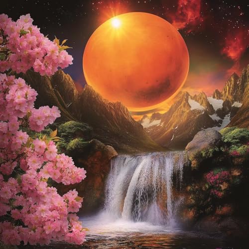 Diamond Painting Erwachsene Wasserfall, Diamant Painting Bilder Landschaft, 5D Diamond Art Eckige Steine, DIY Strass Stickerei Kreuzstich Kunst für Zimmer Wanddeko, Geschenke für Frauen 45x45 cm P-0 Diamond Painting Erwachsene Wasserfall, Diamant Painting Bilder Landschaft, 5D Diamond Art Eckige Steine, DIY Strass Stickerei Kreuzstich Kunst für Zimmer Wanddeko, Geschenke für Frauen 45x45 cm P-0 von JIANFREY