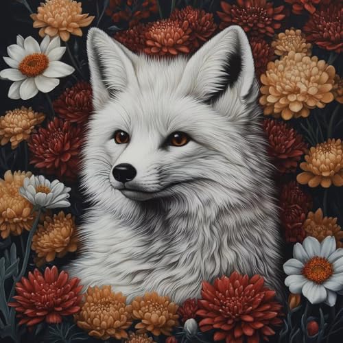 Diamond Painting Füchse Diamant Painting Bilder Erwachsene Tier Crystal Art Set, DIY 5D Runder Vollbohrer Diamanten Malerei Stickerei Kreuzstich Kunst Handwerk, Deko Wohnzimmer Geschenke 70x70 cm T-1 Diamond Painting Füchse Diamant Painting Bilder Erwachsene Tier Crystal Art Set, DIY 5D Runder Vollbohrer Diamanten Malerei Stickerei Kreuzstich Kunst Handwerk, Deko Wohnzimmer Geschenke 70x70 cm T-1 von JIANFREY