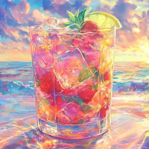 Diamond Painting Getränke Diamant Painting Bilder Erwachsene Landschaft Crystal Art Set, DIY 5D Runder Vollbohrer Diamanten Malerei Stickerei Kreuzstich für Deko Wohnzimmer Geschenke 30x30 cm U-1 Diamond Painting Getränke Diamant Painting Bilder Erwachsene Landschaft Crystal Art Set, DIY 5D Runder Vollbohrer Diamanten Malerei Stickerei Kreuzstich für Deko Wohnzimmer Geschenke 30x30 cm U-1 von JIANFREY