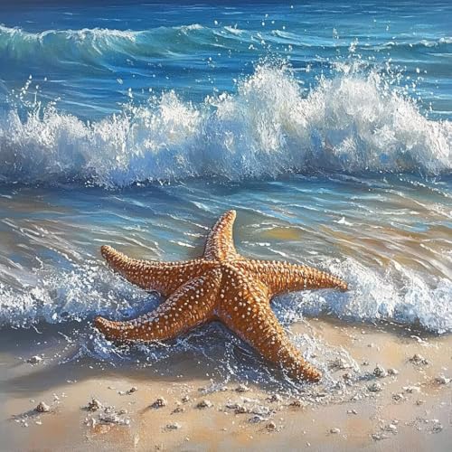 Diamond Painting Meer Diamant Painting Bilder Erwachsene Landschaft Crystal Art Set, DIY 5D Runder Vollbohrer Diamanten Malerei Stickerei Kreuzstich Kunst für Deko Wohnzimmer Geschenke 80x80 cm Y-8 Diamond Painting Meer Diamant Painting Bilder Erwachsene Landschaft Crystal Art Set, DIY 5D Runder Vollbohrer Diamanten Malerei Stickerei Kreuzstich Kunst für Deko Wohnzimmer Geschenke 80x80 cm Y-8 von JIANFREY