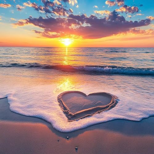 Diamond Painting Sonnenuntergang Diamant Painting Bilder Erwachsene Meer Crystal Art Set, DIY 5D Runder Vollbohrer Diamanten Malerei Stickerei Kreuzstich für Deko Wohnzimmer Geschenke 90x90 cm Z-1 Diamond Painting Sonnenuntergang Diamant Painting Bilder Erwachsene Meer Crystal Art Set, DIY 5D Runder Vollbohrer Diamanten Malerei Stickerei Kreuzstich für Deko Wohnzimmer Geschenke 90x90 cm Z-1 von JIANFREY