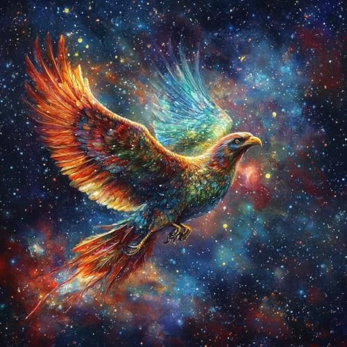 Diamond Painting Sternenhimmel Diamant Painting Bilder Erwachsene Vogel Crystal Art Set, DIY 5D Runder Vollbohrer Diamanten Malerei Stickerei Kreuzstich für Deko Wohnzimmer Geschenke 70x70 cm B-8 Diamond Painting Sternenhimmel Diamant Painting Bilder Erwachsene Vogel Crystal Art Set, DIY 5D Runder Vollbohrer Diamanten Malerei Stickerei Kreuzstich für Deko Wohnzimmer Geschenke 70x70 cm B-8 von JIANFREY